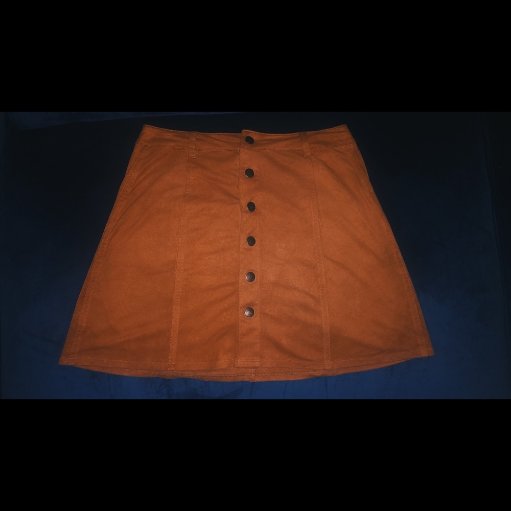 ⚡️Tan Suede Mini Skirt⚡️